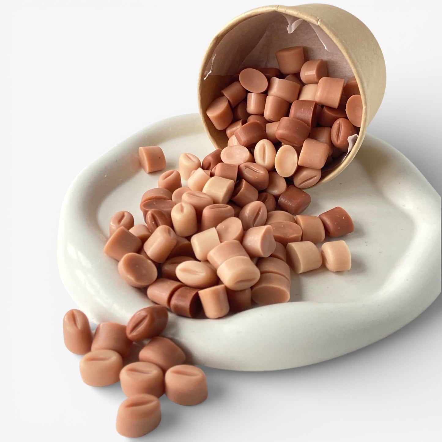 Wax melts de cera aromática aroma Capuccino en diferentes formas para quemador