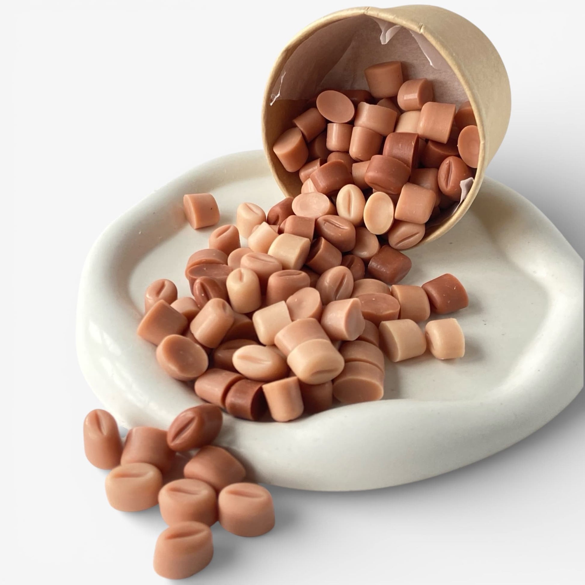 Wax melts de cera aromática aroma Capuccino en diferentes formas para quemador