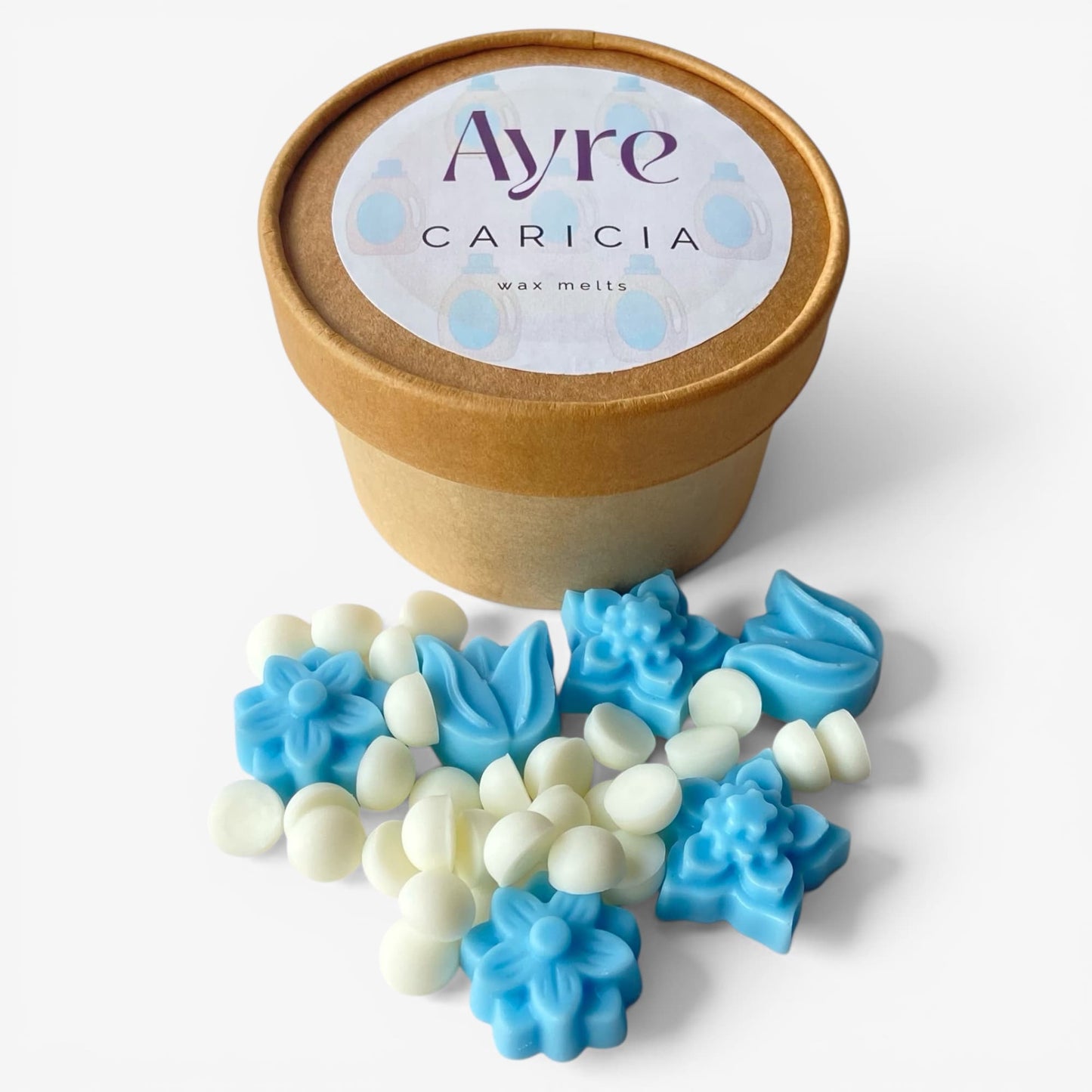 wax melts caricia en tarro aroma limpio y fresco ayre