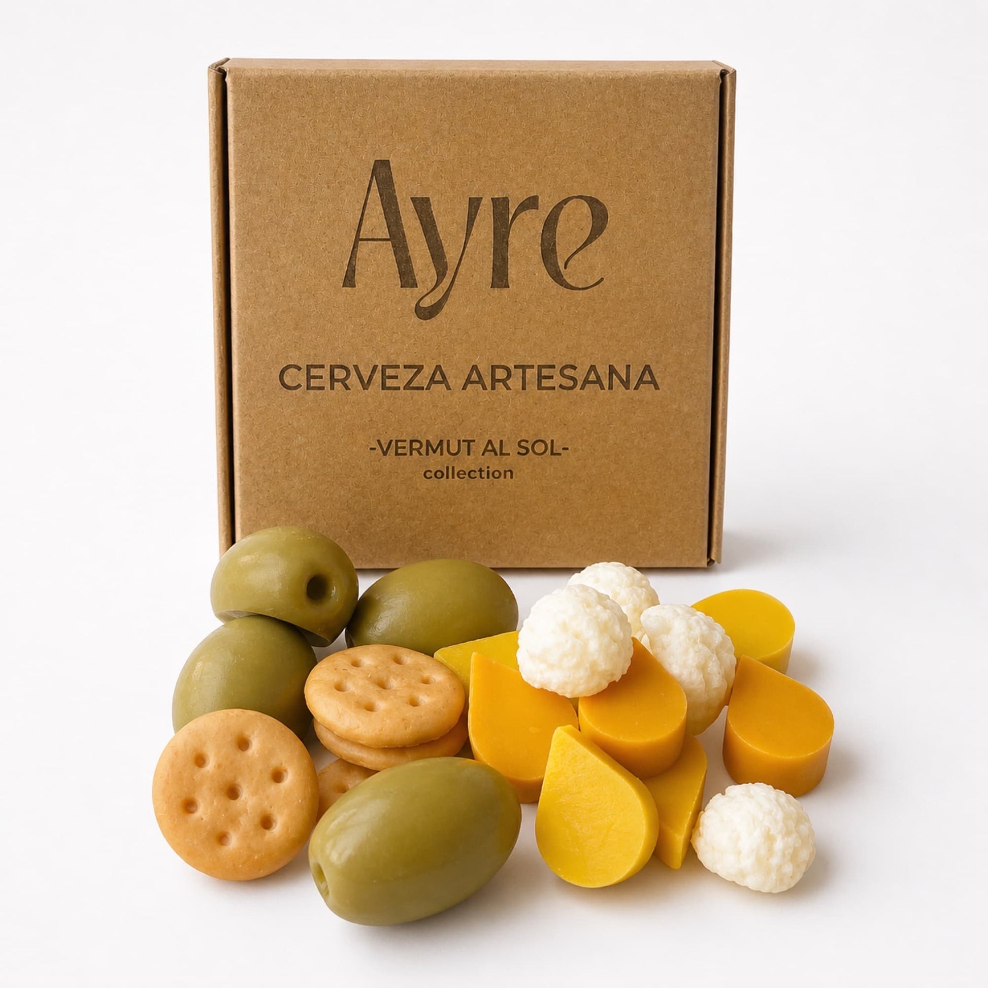 Wax melts aroma cerveza artesana con caja, cera perfumada para quemador con fragancia intensa Ayre