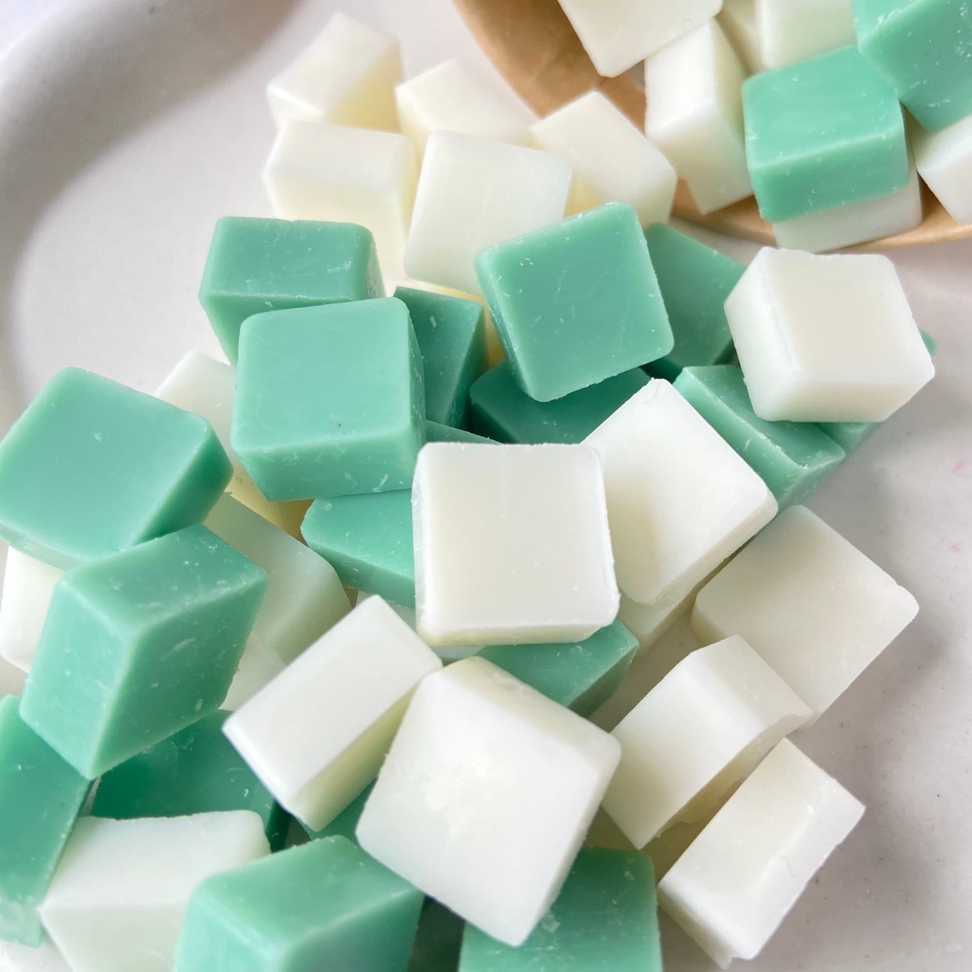 detalle wax melts de soja aroma Clorofila