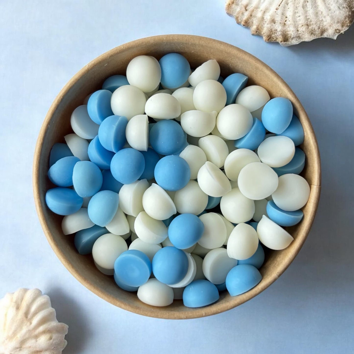 Wax melts de soja aroma cantábrico con fragancia fresca, marina y limpia inspirada en el mar y la brisa oceánica