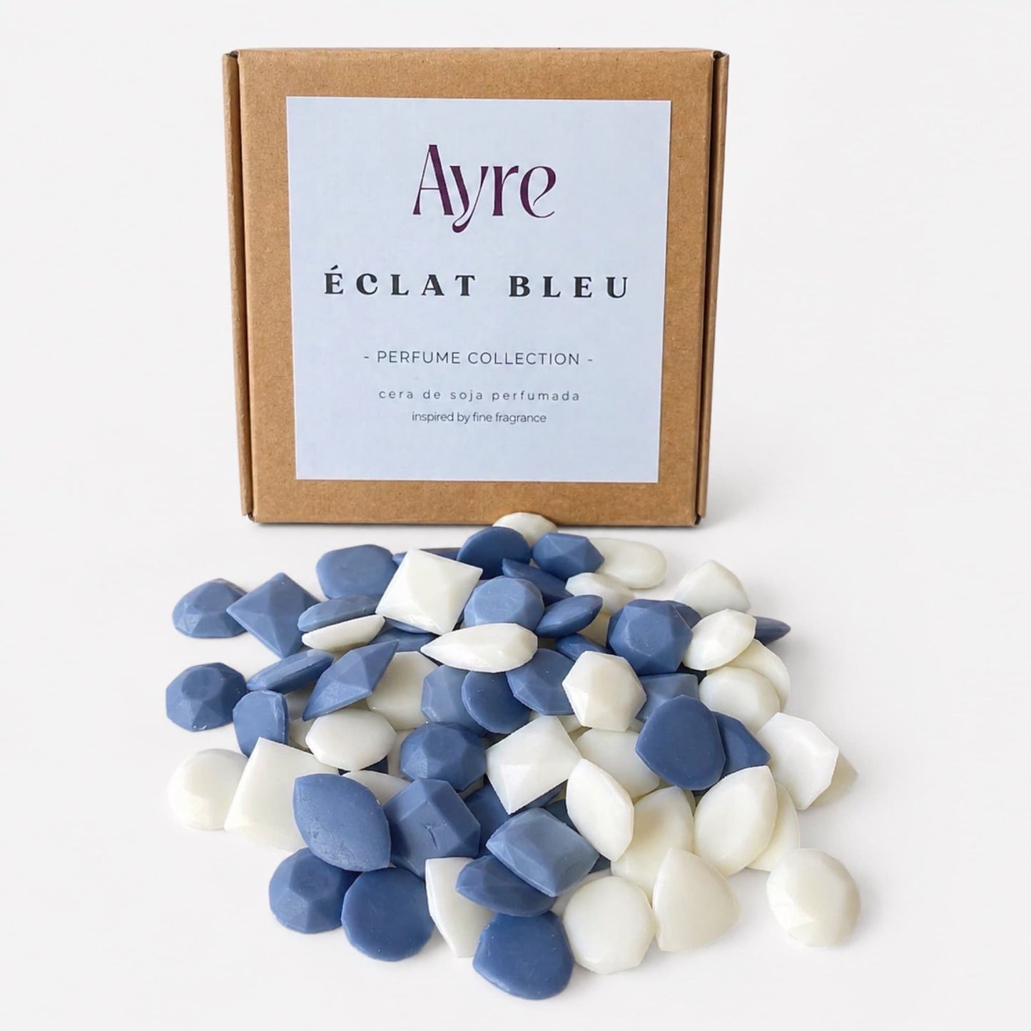 wax melts Éclat Bleu Ayre con caja