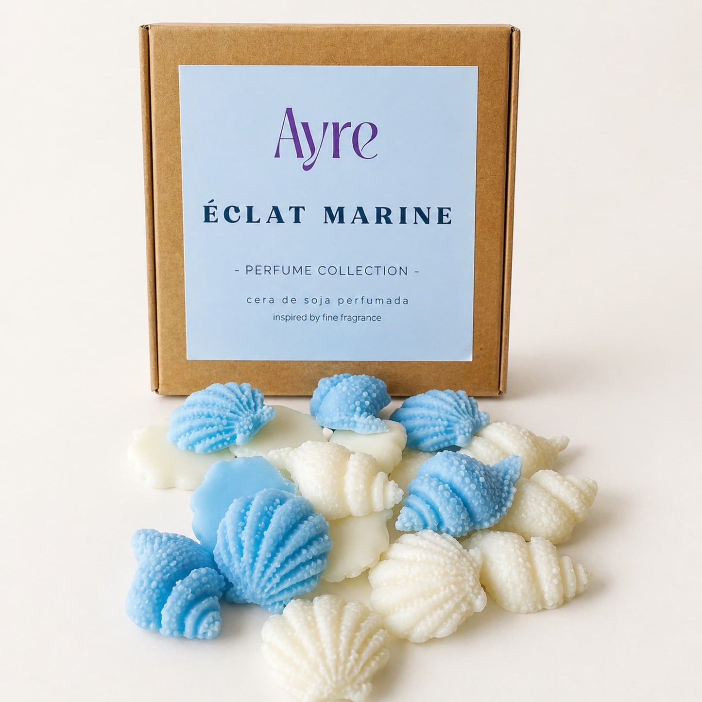 wax melts Éclat marine Ayre con caja producto
