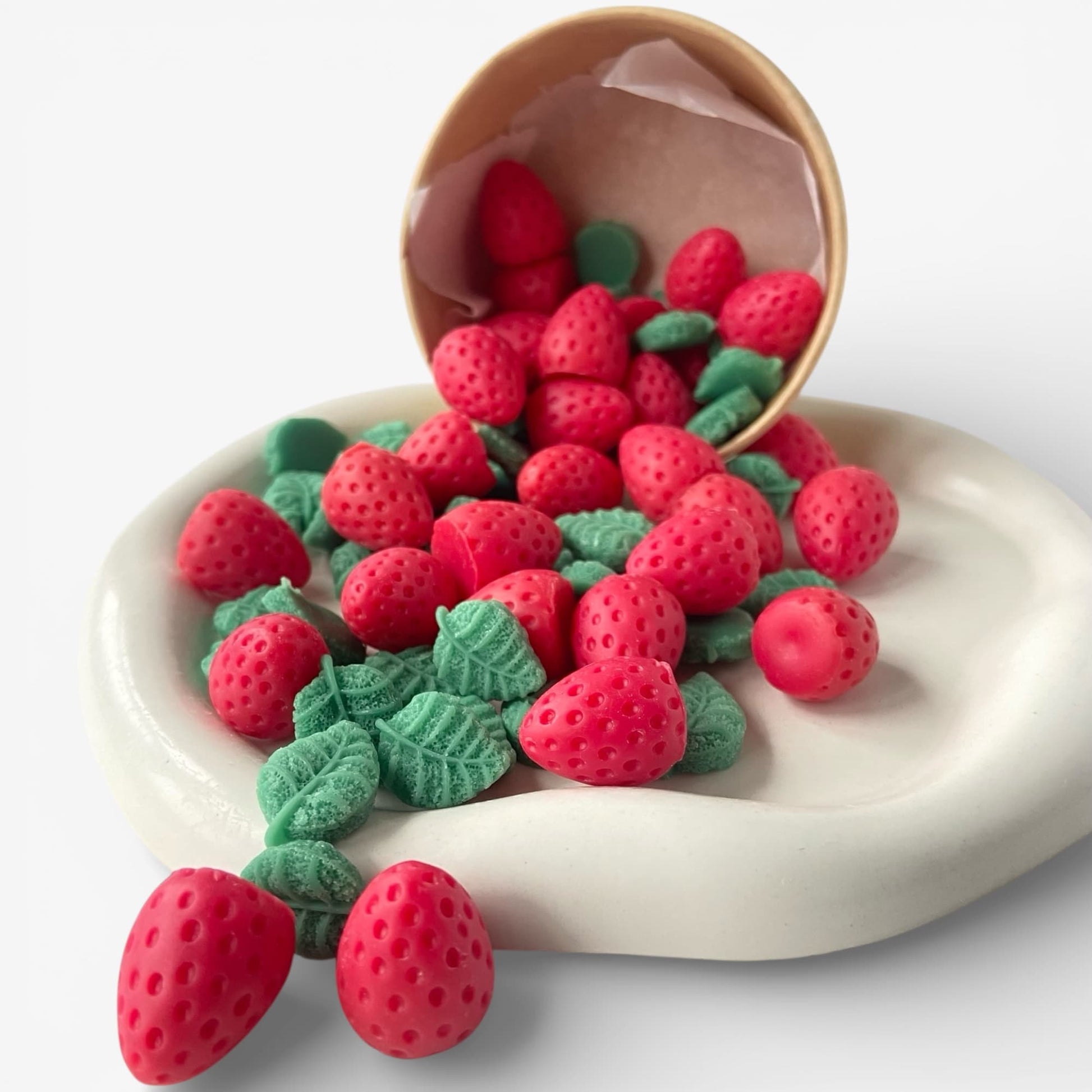 Wax melts de cera aromática aroma fresa menta en diferentes formas para quemador