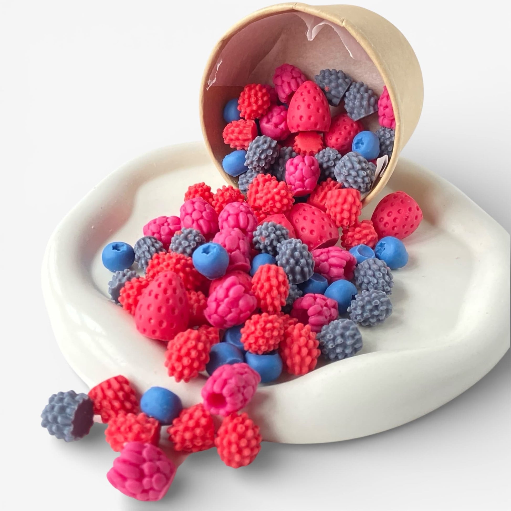 Wax melts de cera aromática aroma Frutos Rojos en diferentes formas para quemador