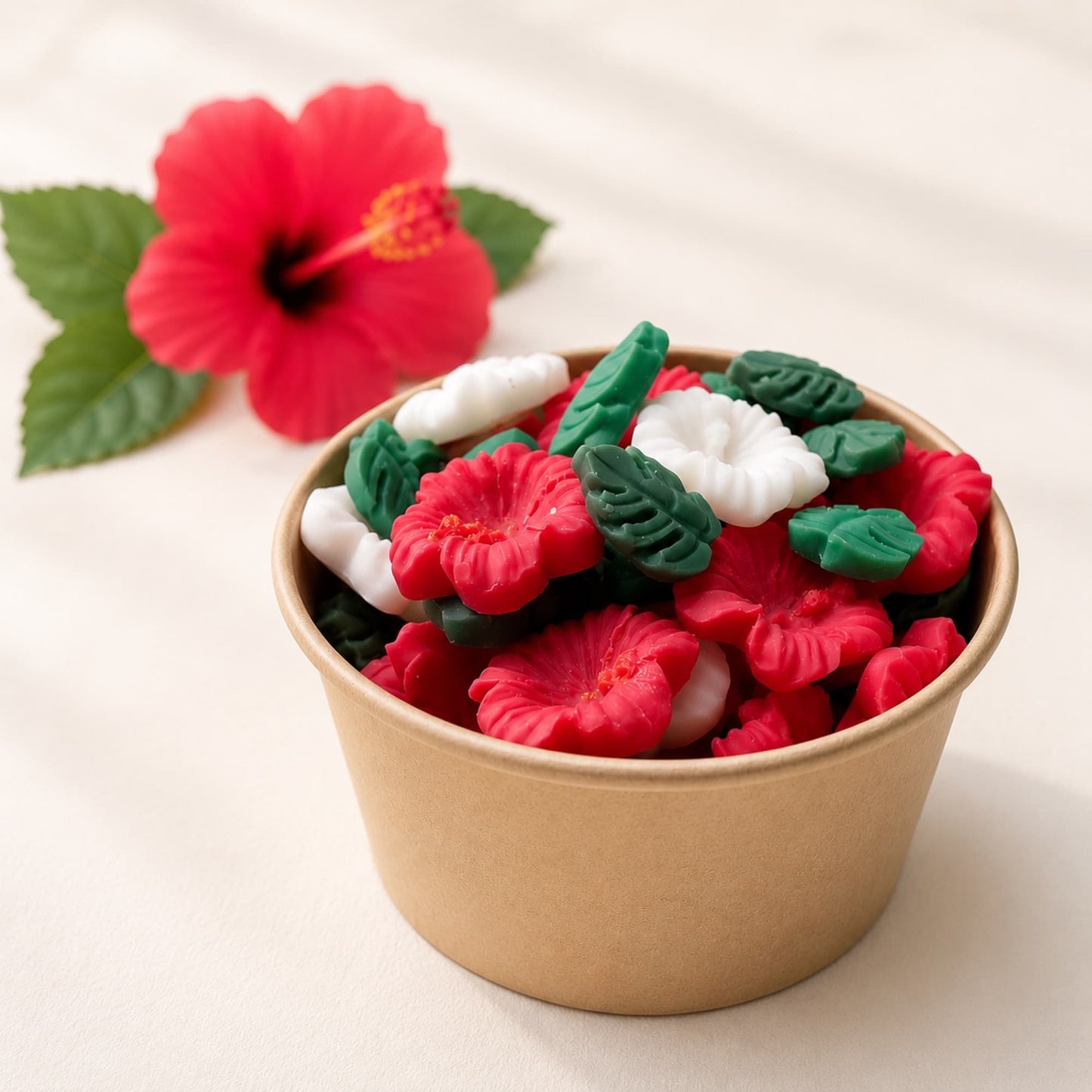 Wax melts Hibisco de Ayre con flores tropicales y hojas aromáticas