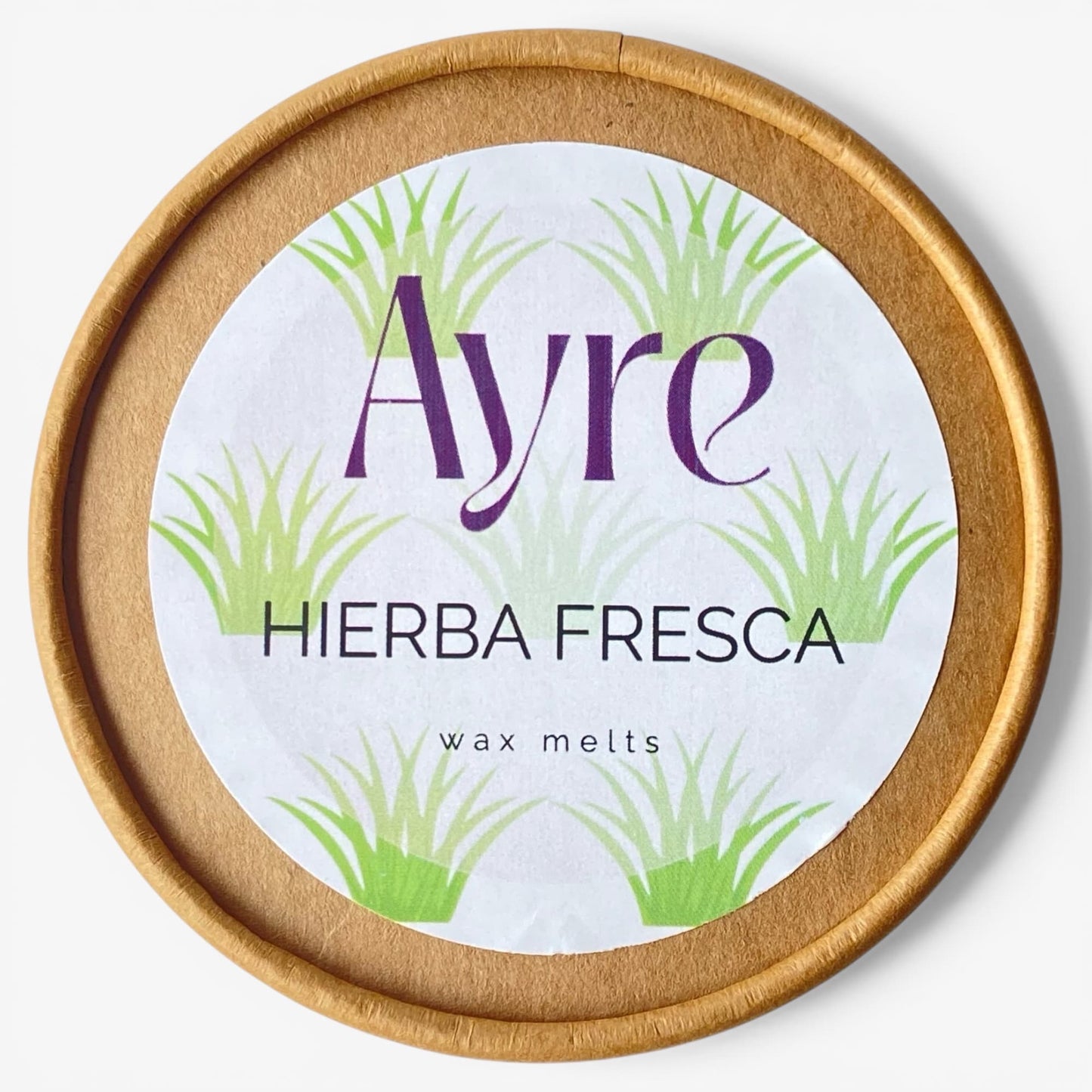 envase wax melts hierba fresca ayre fragancia verde y fresca