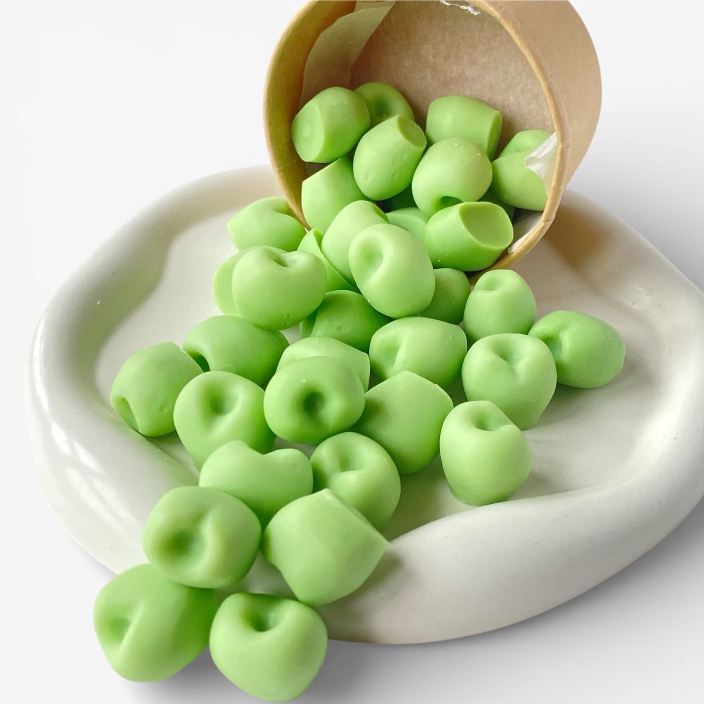 Wax melts de cera aromática aroma Manzana Verde en diferentes formas para quemador
