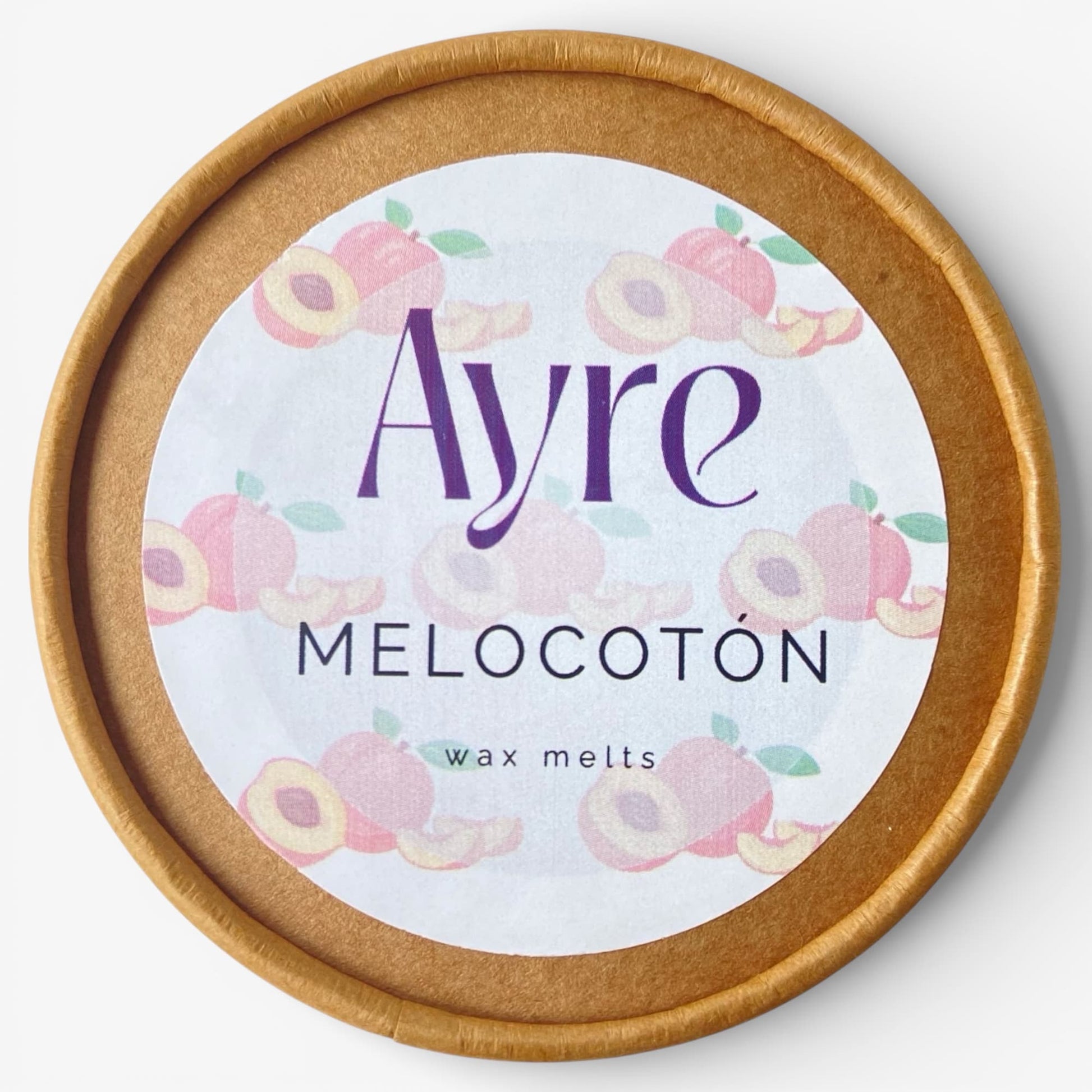 Wax melts de soja aroma melocotón Ayre con etiqueta del aroma