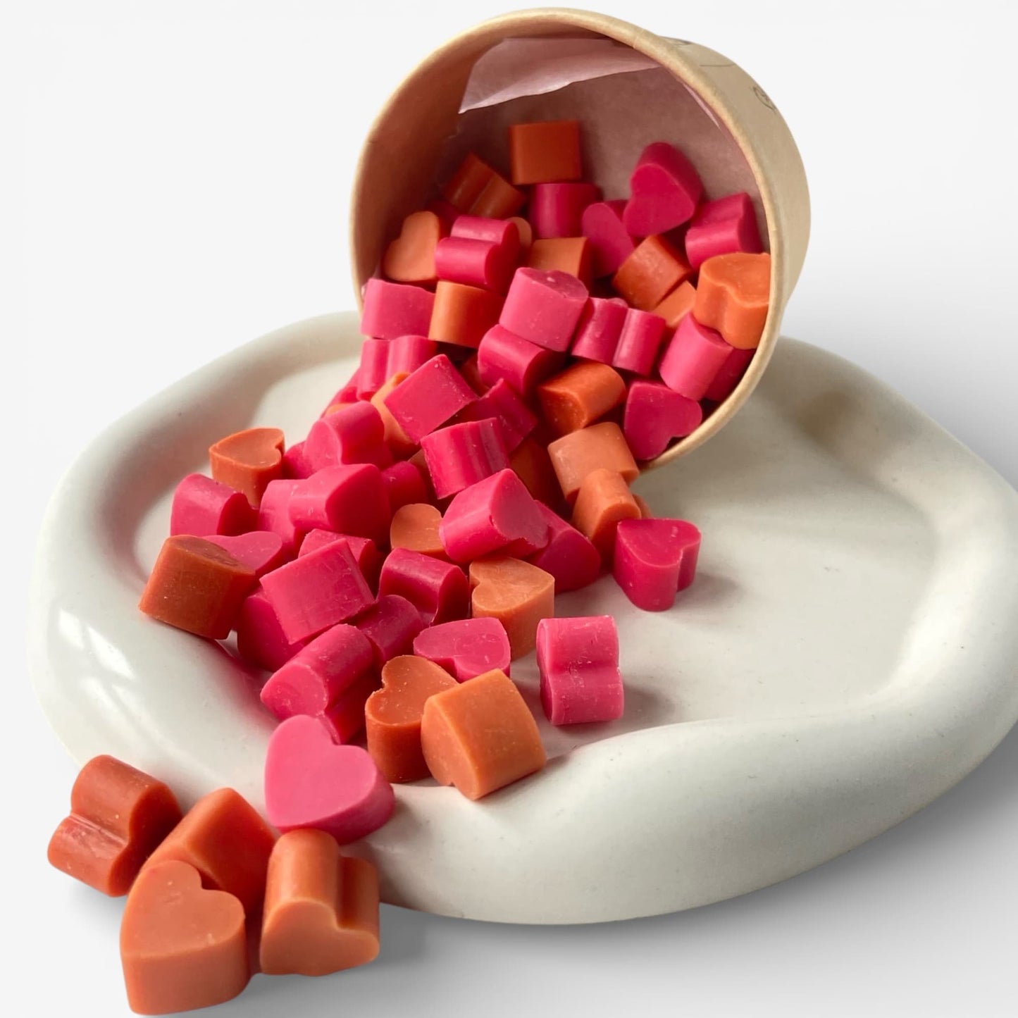 Wax melts de cera aromática aroma melocotón en diferentes formas para quemador