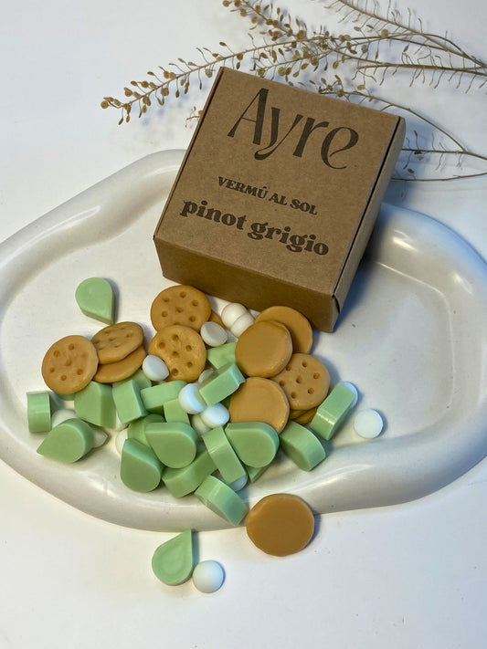 Wax melts artesanales aroma Pinot Grigio 50 g colección Vermú al Sol