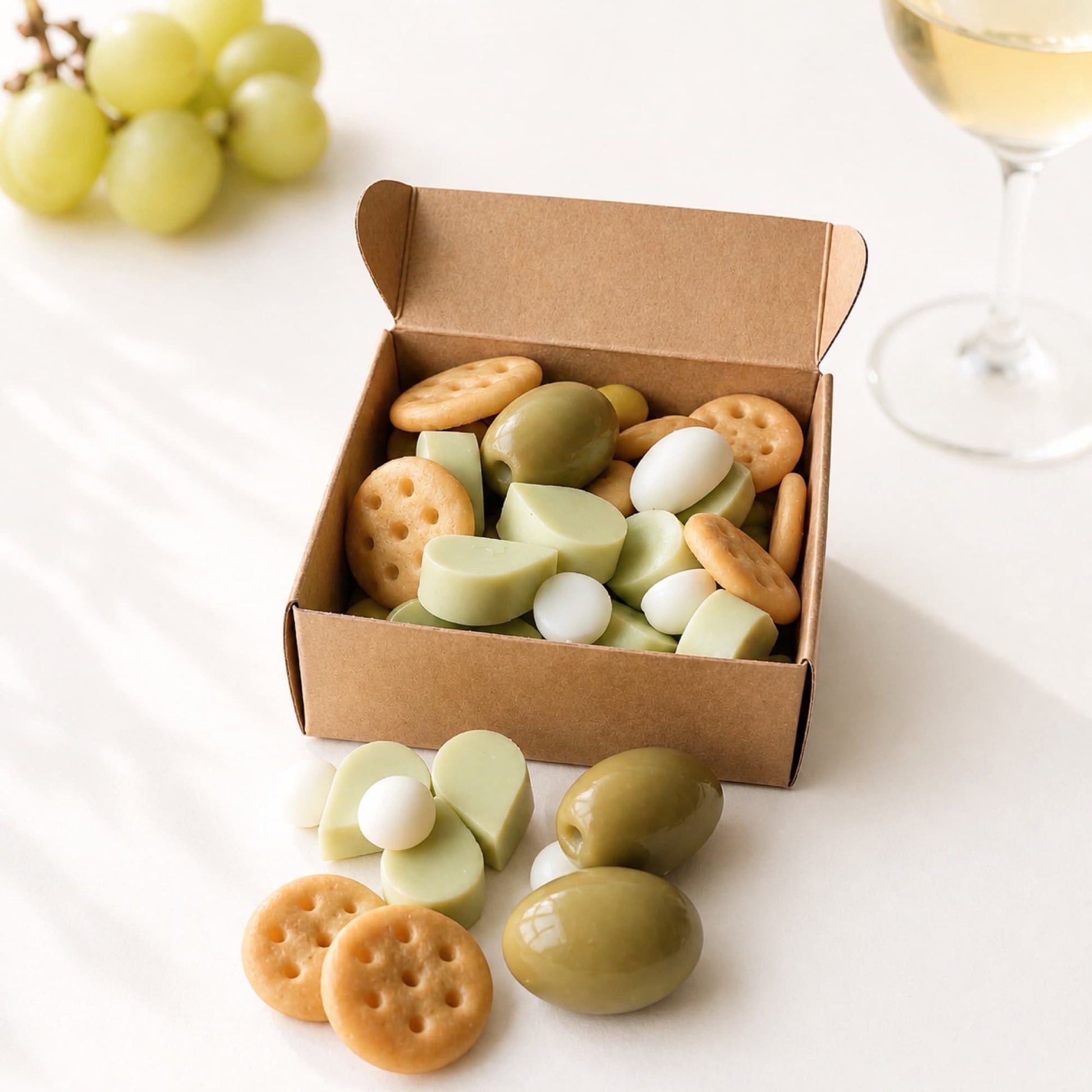 Wax melts Pinot Grigio con aroma afrutado intenso, cera de soja para quemador con fragancia dulce y duradera