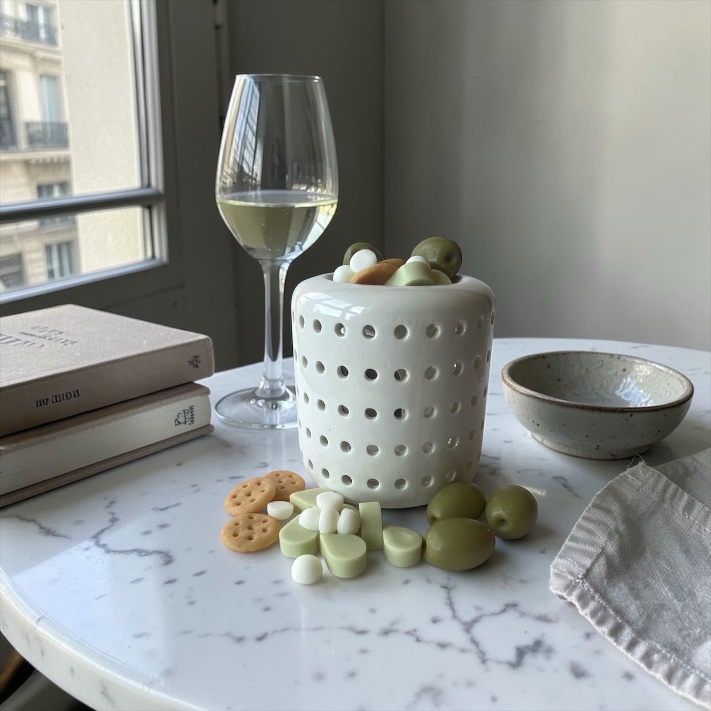 wax melts aroma pinot grigio en quemador colección vermut al sol