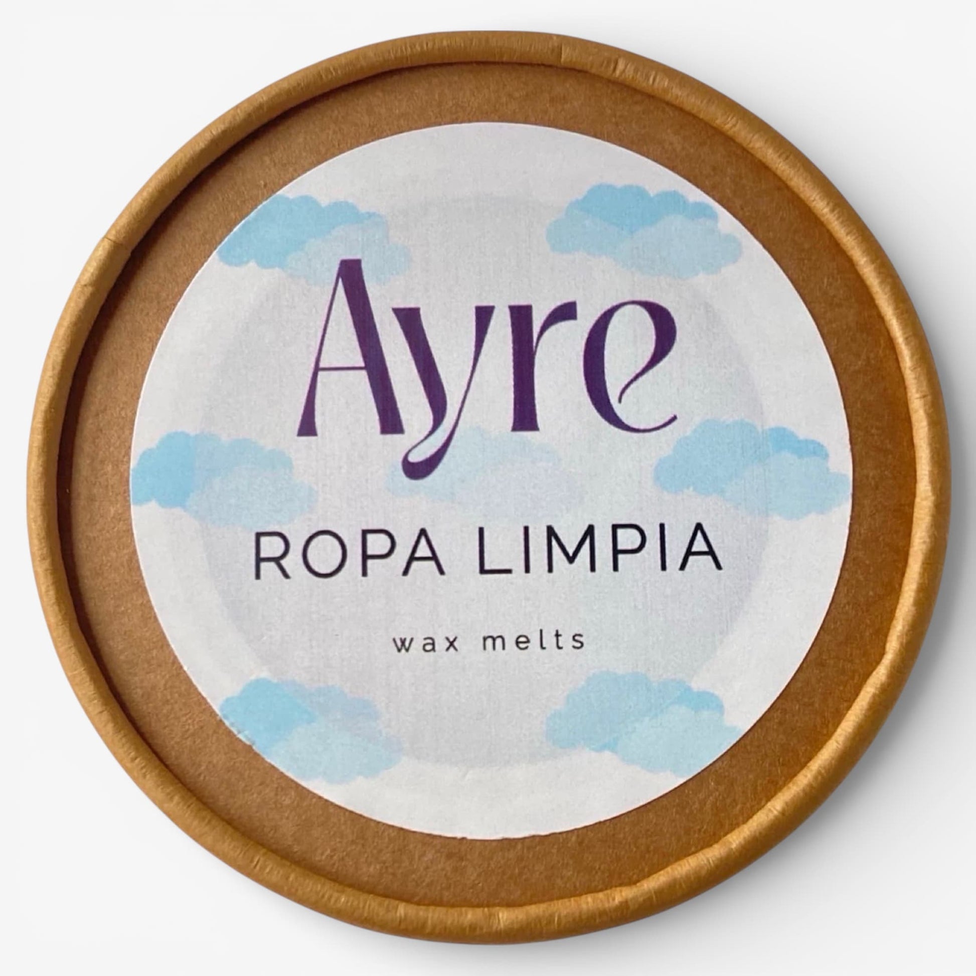 Wax melts de soja aroma Ropa Limpia Ayre con etiqueta del aroma