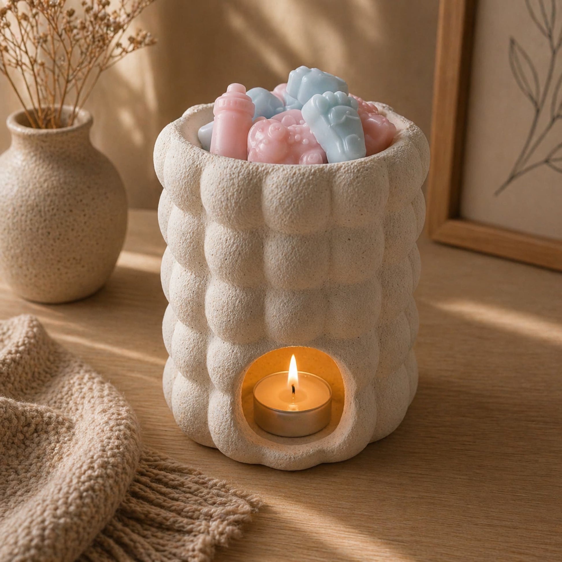 wax melts de soja baby fresh en quemador aroma tipo nenuco limpio y fresco ayre