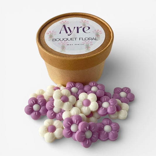 Wax melts de soja aroma bouquet floral Ayre cera aromática para quemador