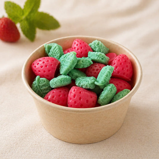 wax melts de soja aroma fresa y menta cera aromatica para hogar ayre