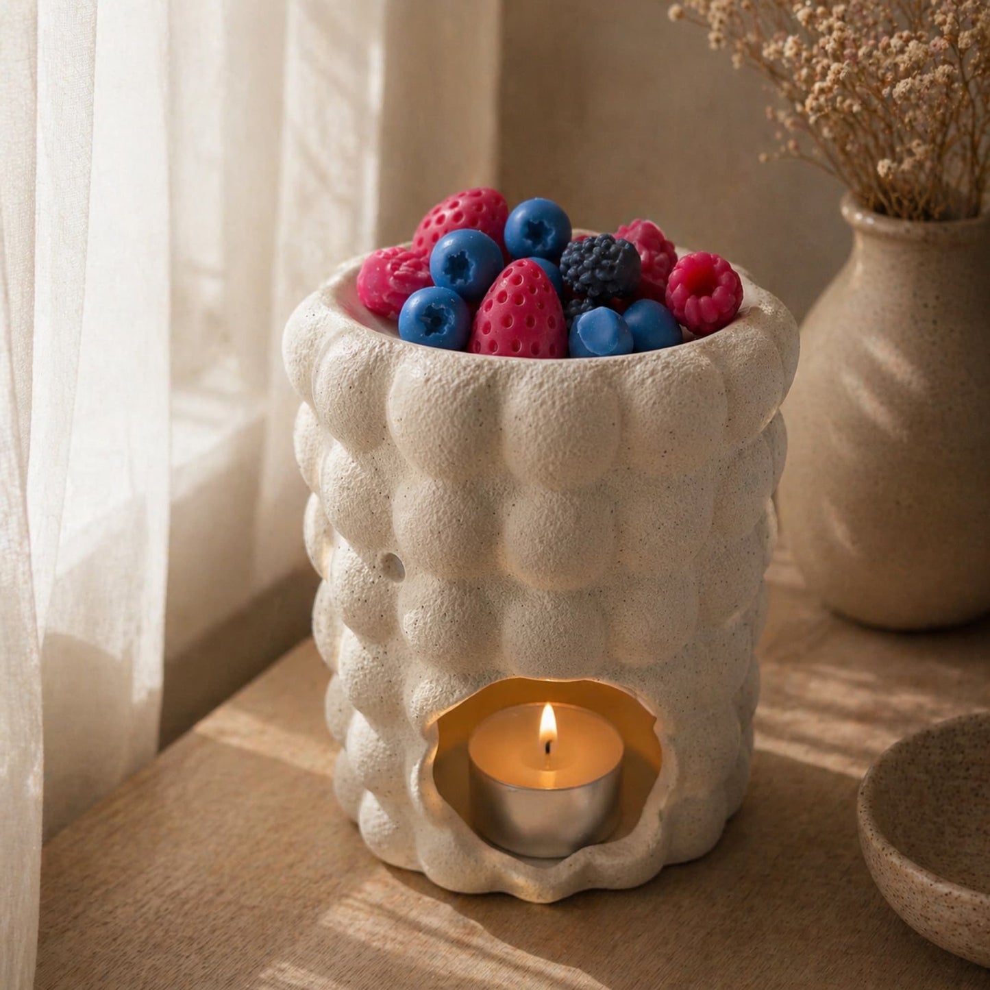 wax melts de soja frutos rojos en quemador aroma frutal cera aromatica ayre