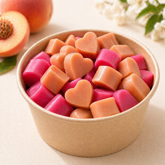 wax melts de soja aroma melocoton frutal cera aromatica ayre