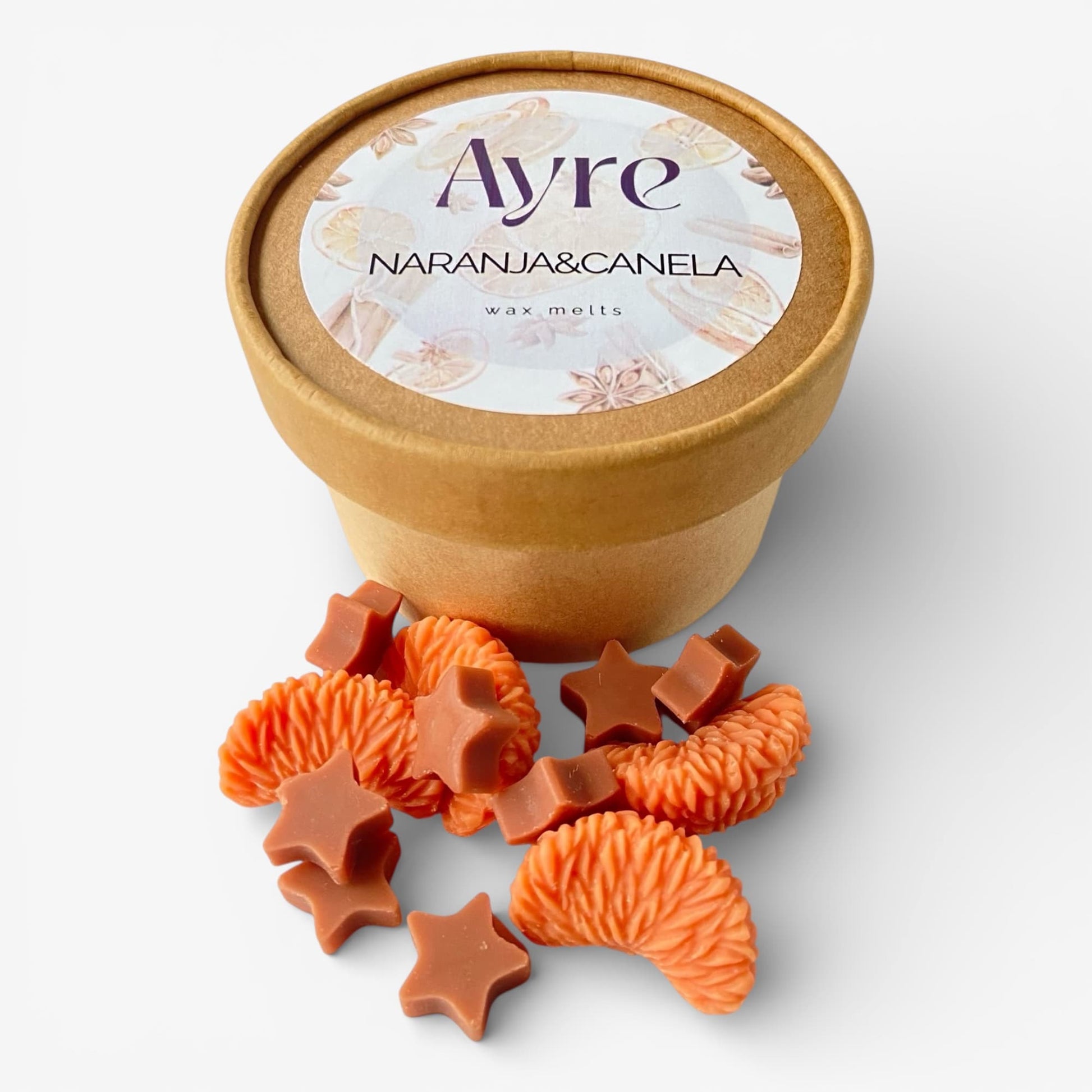 Wax melts de soja aroma naranja canela Ayre cera aromática para quemador