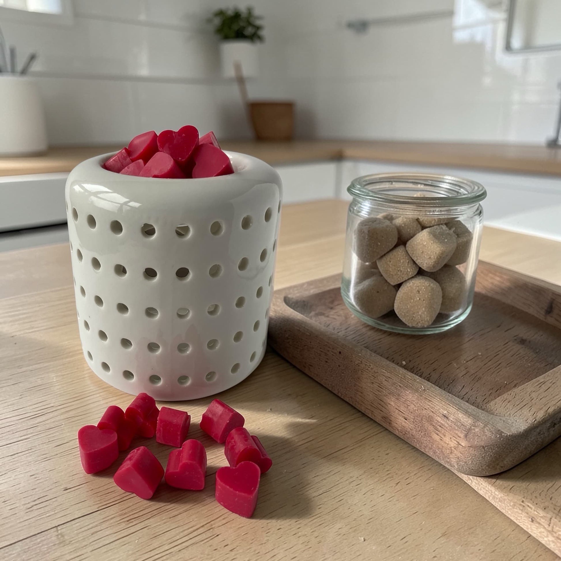 wax melts de soja Piruleta en quemador
