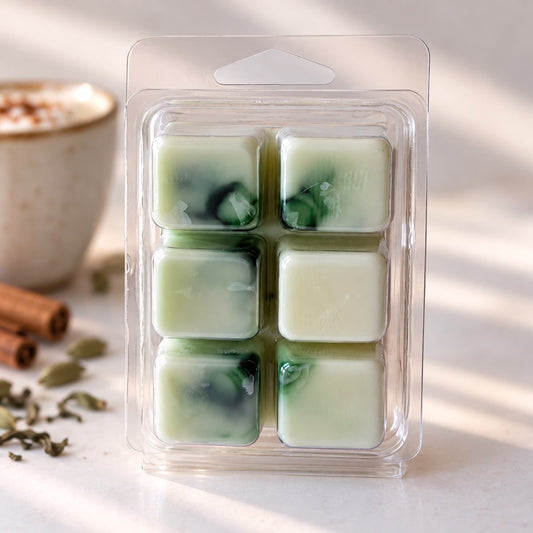 Wax melts Té Chai Latte de Ayre con aroma especiado y cremoso