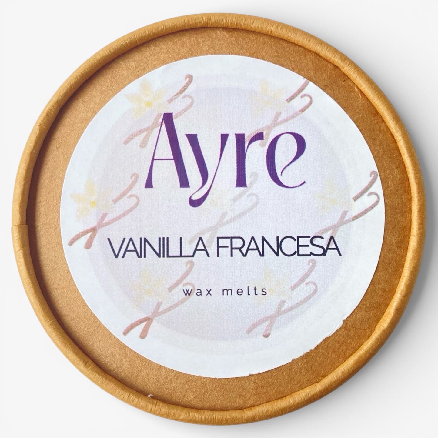 Wax melts de soja aroma Vainilla Francesa Ayre con etiqueta del aroma