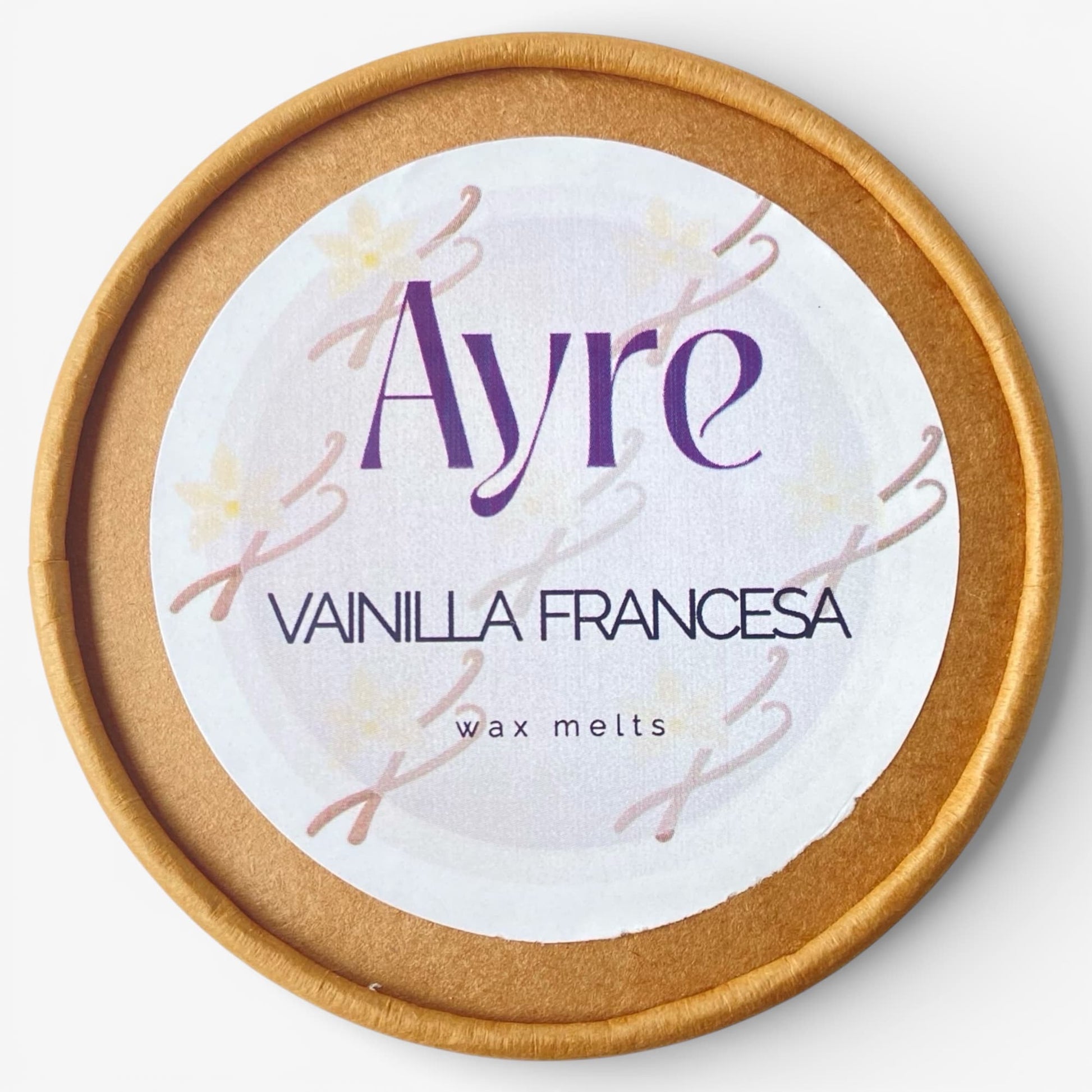 Wax melts de soja aroma Vainilla Francesa Ayre con etiqueta del aroma