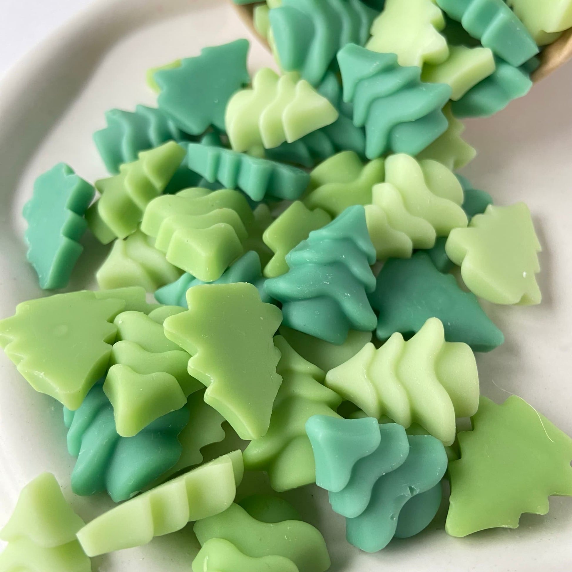 detalle wax melts de soja aroma Verde Infinito
